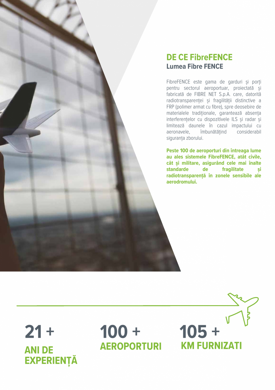 Pagina 3-Sisteme de garduri frangibile fara interferente FIBREFENCE bare, plasa, grilaj Catalog, brosura...