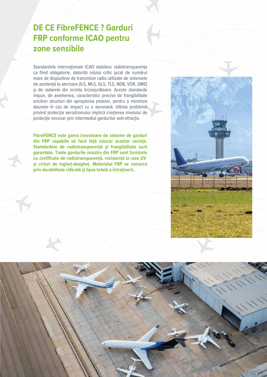 Pagina 4-Sisteme de garduri frangibile fara interferente FIBREFENCE bare, plasa, grilaj Catalog, brosura...