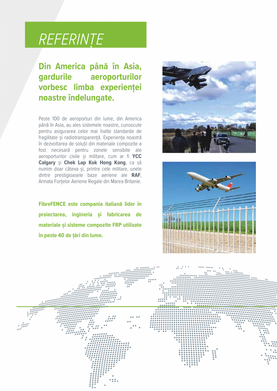 Pagina 6-Sisteme de garduri frangibile fara interferente FIBREFENCE bare, plasa, grilaj Catalog, brosura...