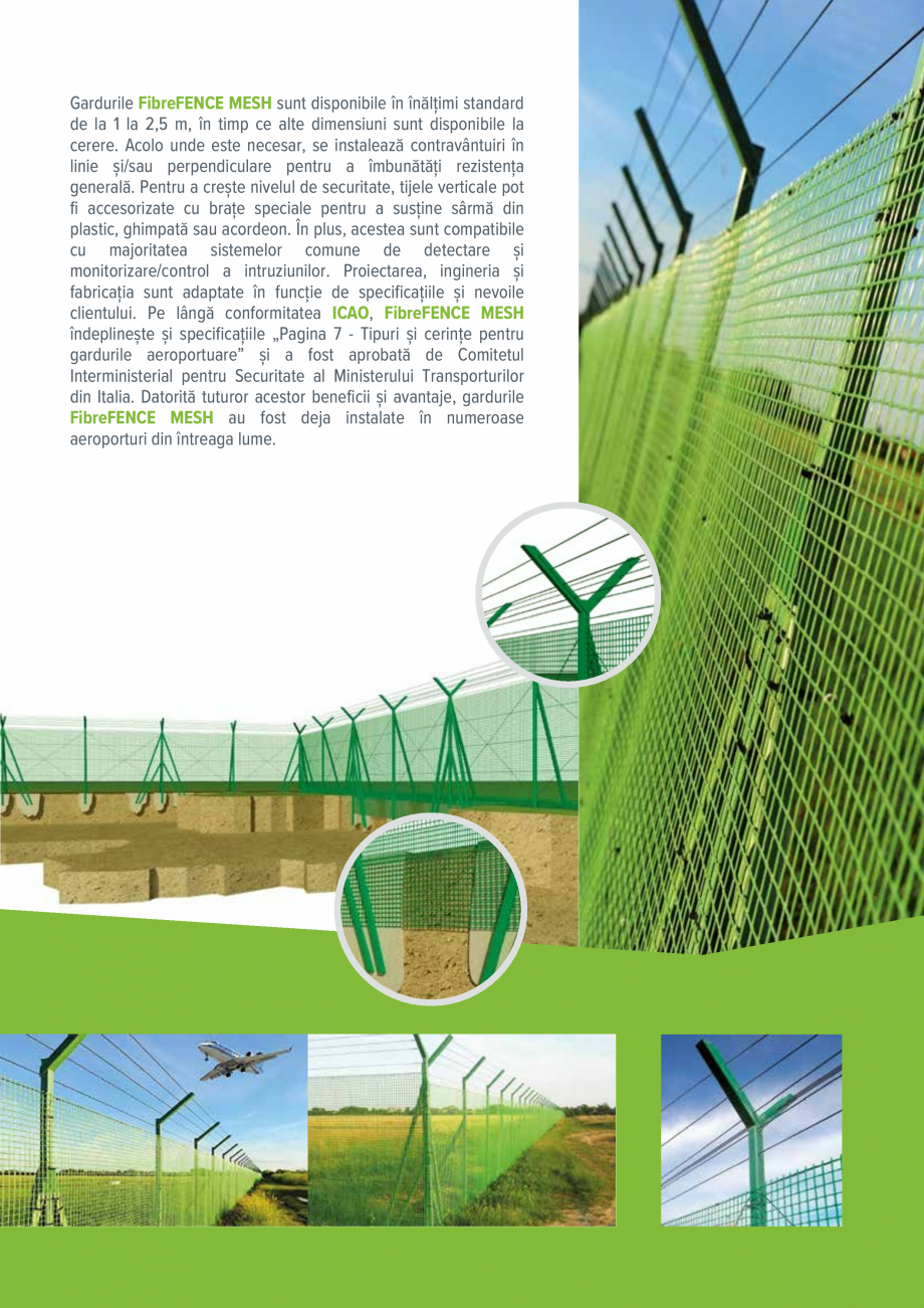 Pagina 11-Sisteme de garduri frangibile fara interferente FIBREFENCE bare, plasa, grilaj Catalog, brosura...