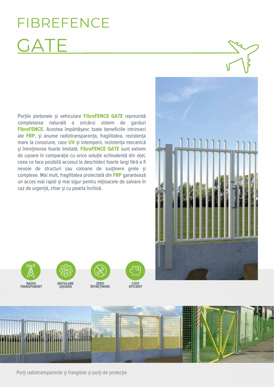 Pagina 16-Sisteme de garduri frangibile fara interferente FIBREFENCE bare, plasa, grilaj Catalog, brosura...