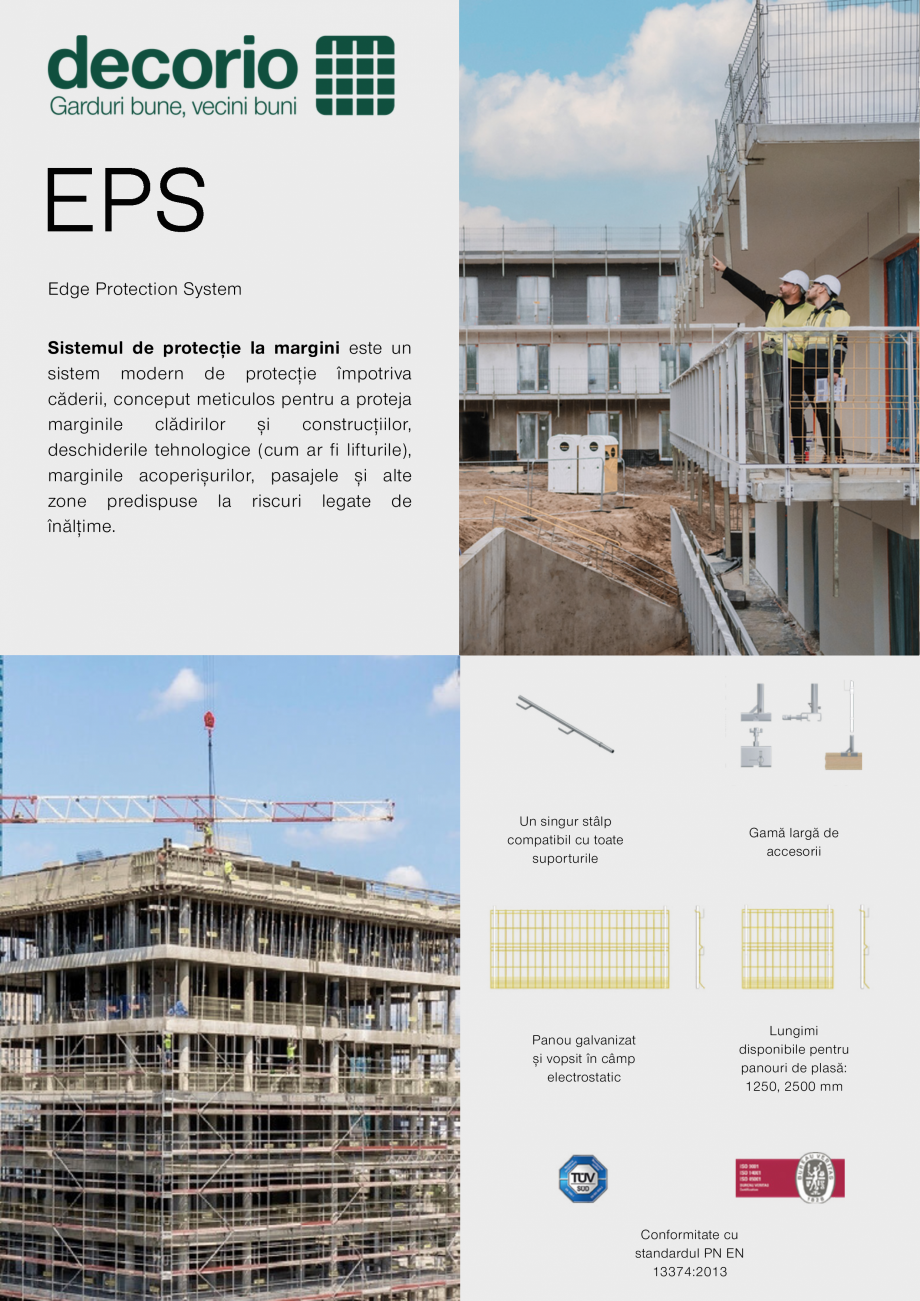 Pagina 1-Sisteme de protectie la margini EPS DECORIO Catalog, brosura Romana Edge Protection System

Sistemul...