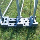Suport gard mobil din beton reciclat - Garduri mobile pentru imprejmuiri de santier BULLONI