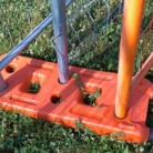 Suport gard mobil din pvc - Garduri mobile pentru imprejmuiri de santier DECORIO