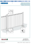 Montaj poarta mobila din gard mobil DECORIO - Argos, Sliding Gate Construction