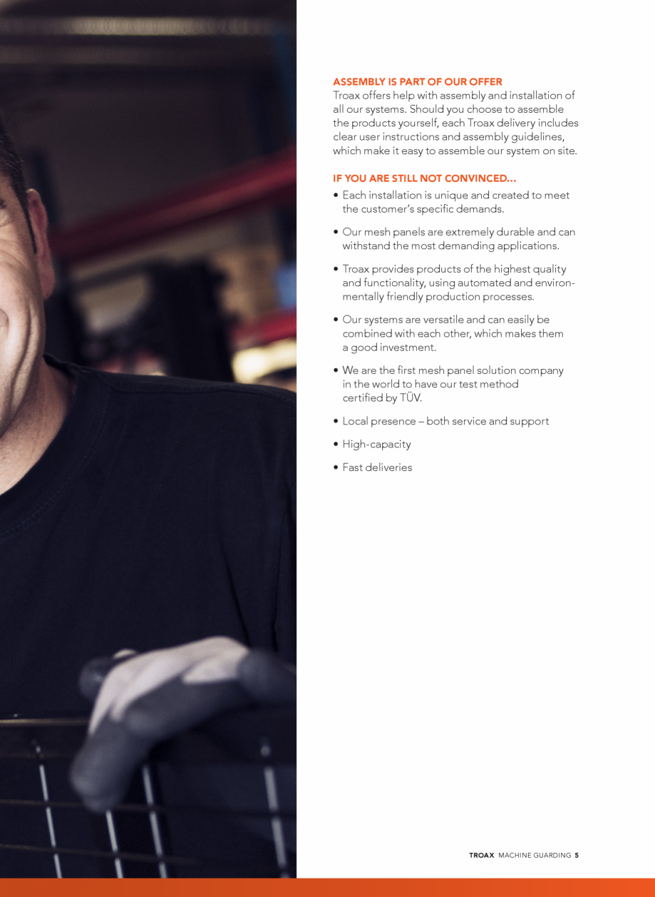 Pagina 5-Catalog - Garduri pentru spatii de protectie a robotilor sau a utilajelor TROAX Catalog, brosura...