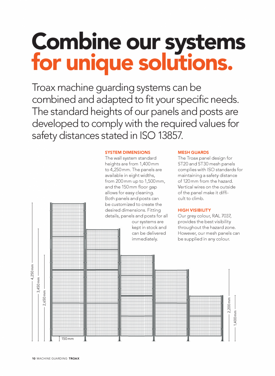 Pagina 10-Catalog - Garduri pentru spatii de protectie a robotilor sau a utilajelor TROAX Catalog, brosura...