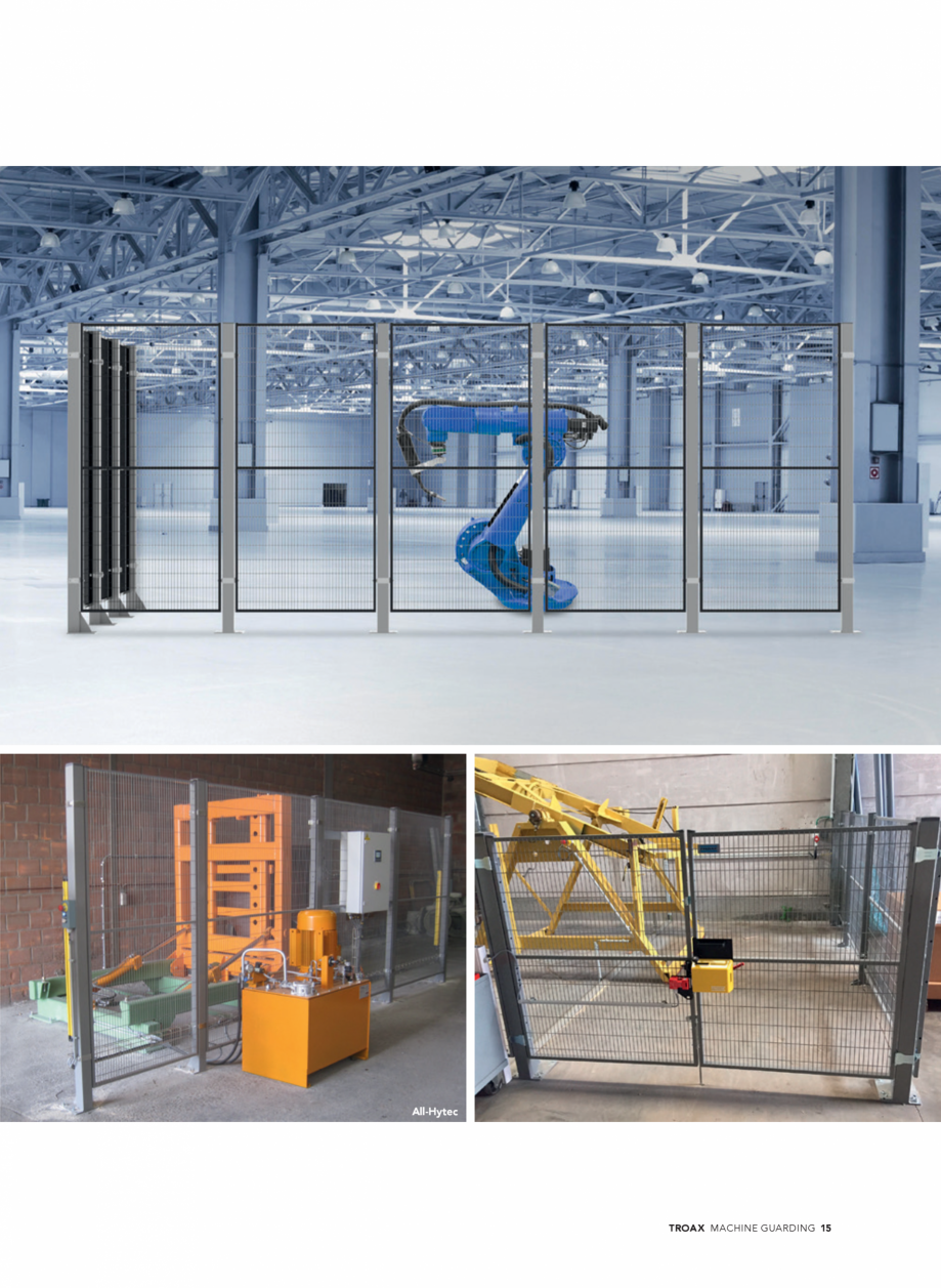 Pagina 15-Catalog - Garduri pentru spatii de protectie a robotilor sau a utilajelor TROAX Catalog, brosura...