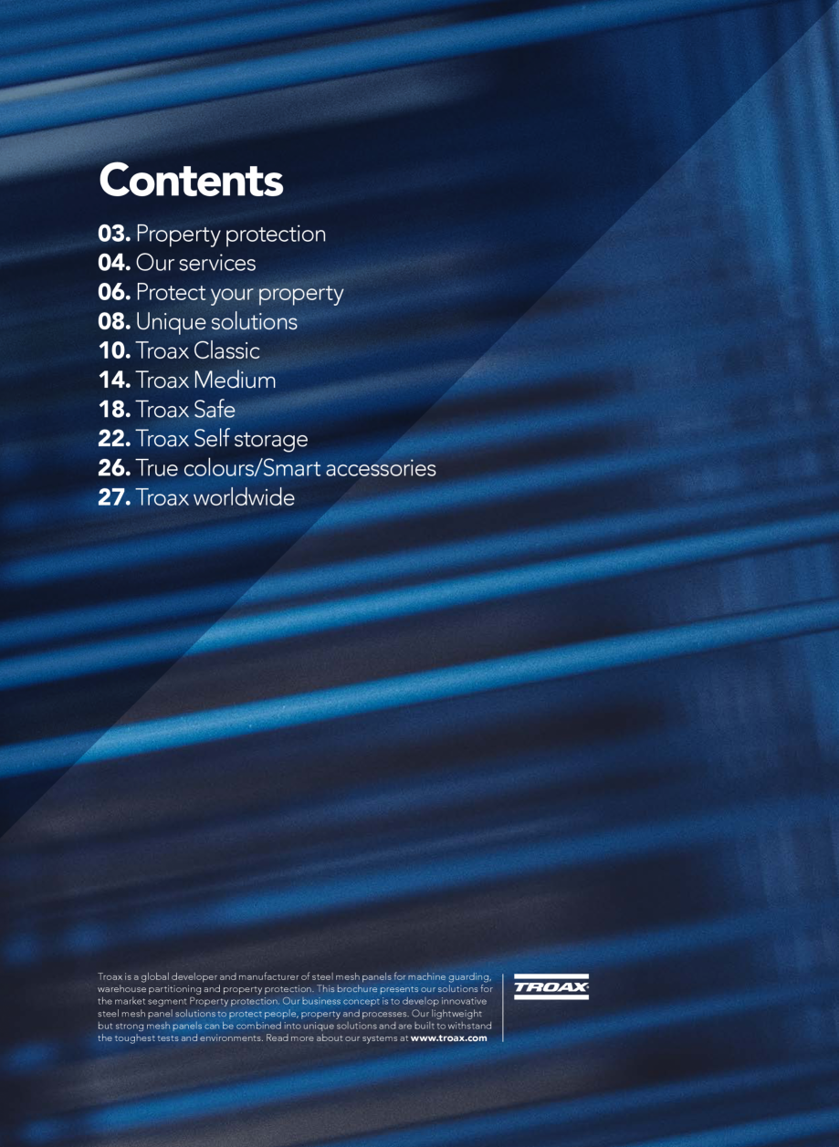 Pagina 2-Catalog - Sisteme pentru configurarea spatiilor de depozitare  TROAX TROAX Clasic, TROAX Safe, TROAX...