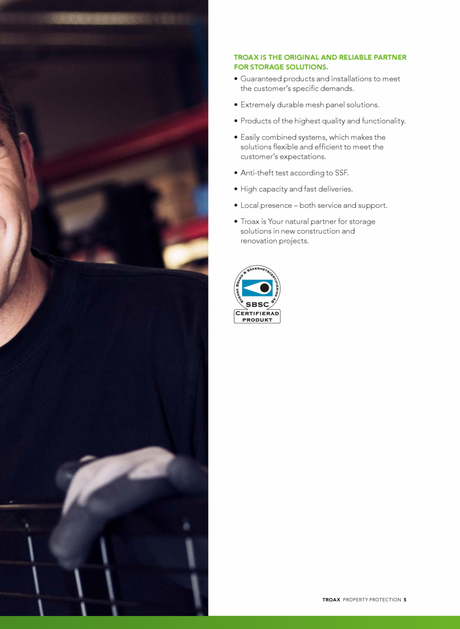 Pagina 5-Catalog - Sisteme pentru configurarea spatiilor de depozitare  TROAX TROAX Clasic, TROAX Safe, TROAX...