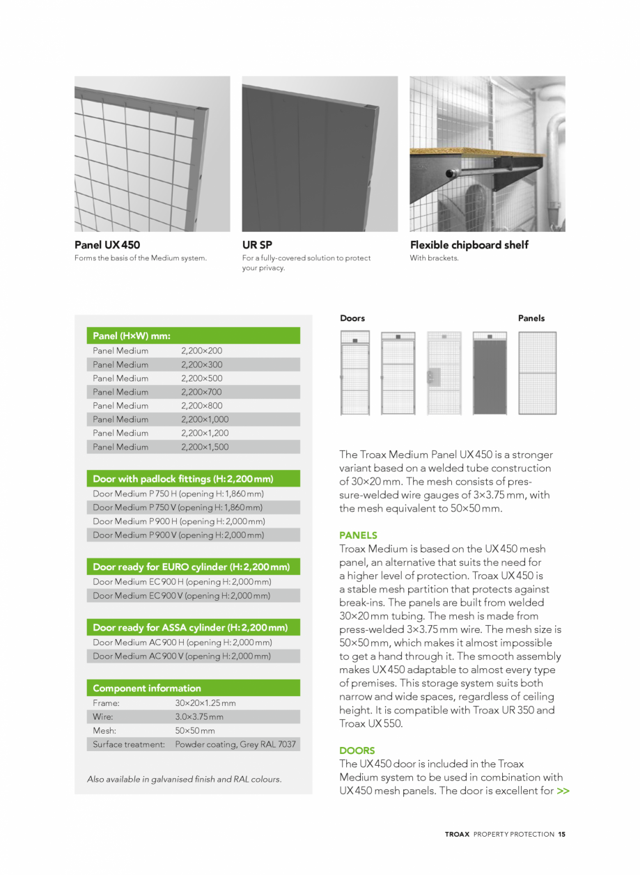 Pagina 15-Catalog - Sisteme pentru configurarea spatiilor de depozitare  TROAX TROAX Clasic, TROAX Safe, TROAX...