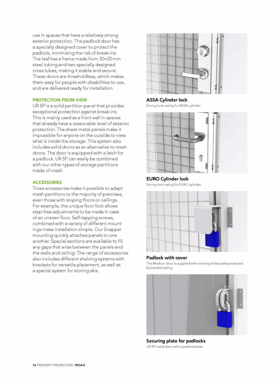 Pagina 16-Catalog - Sisteme pentru configurarea spatiilor de depozitare  TROAX TROAX Clasic, TROAX Safe, TROAX...