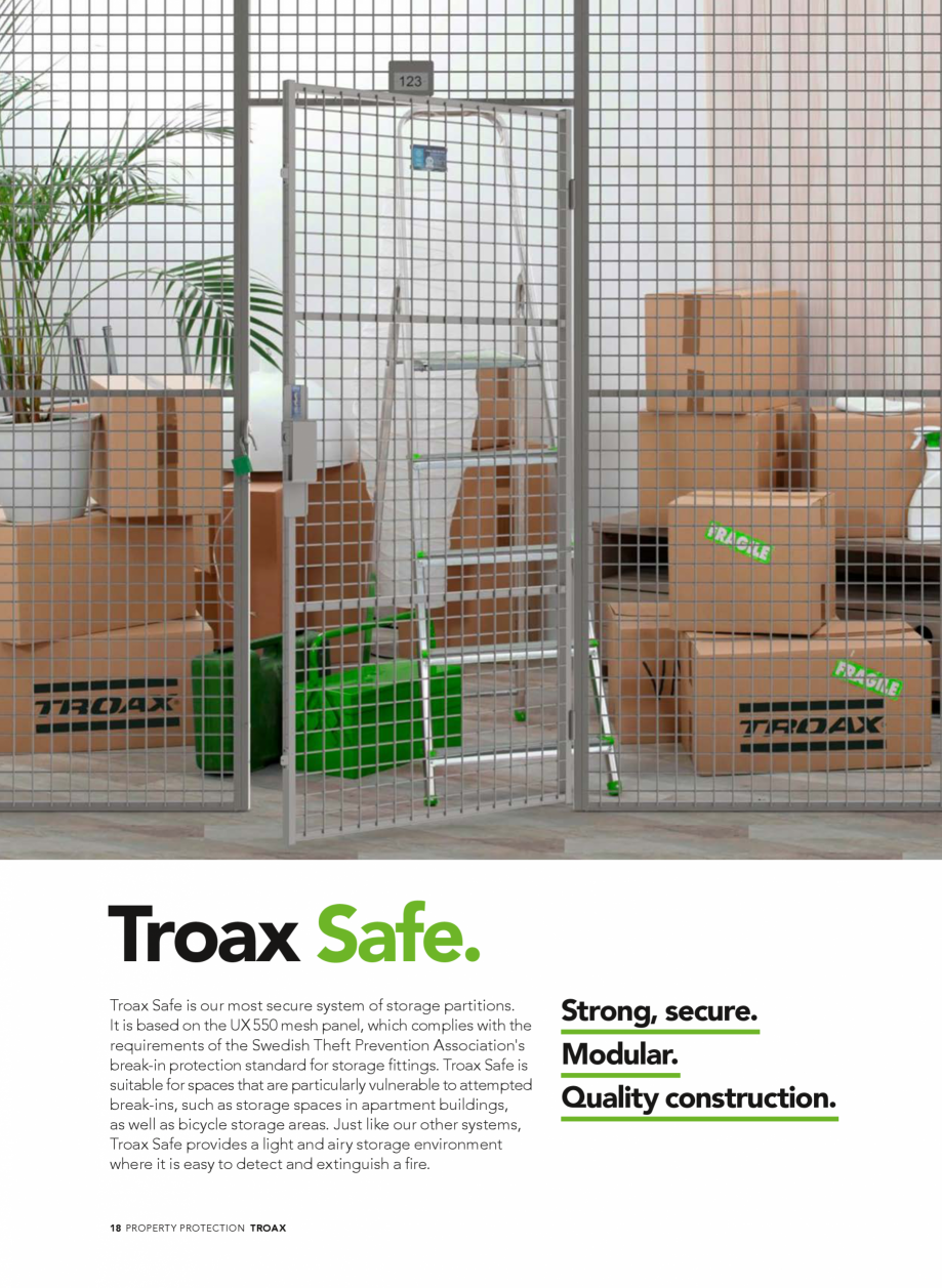Pagina 18-Catalog - Sisteme pentru configurarea spatiilor de depozitare  TROAX TROAX Clasic, TROAX Safe, TROAX...