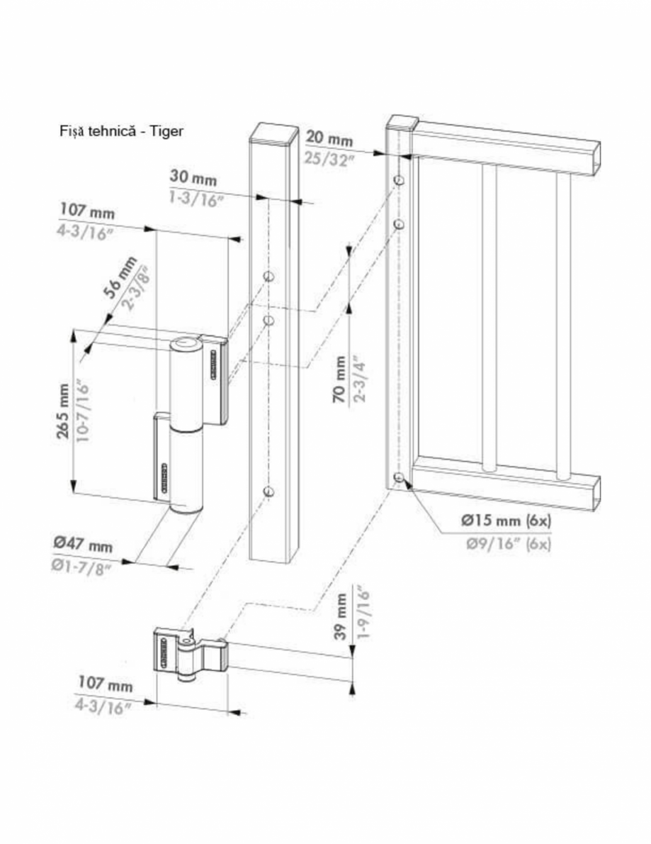 Pagina 1-Set balama amortizor - Fisa tehnica LOCINOX Tiger Fisa tehnica Romana 