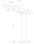 Set 2 balamale cu amortizor pentru porti de gradina - Fisa tehnica  LOCINOX - SWING40