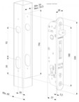 Incuietoare incastrabila pentru porti metalice - Fisa tehnica LOCINOX - Fortylock
