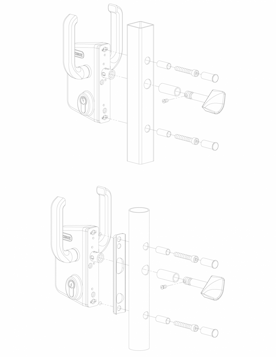 Pagina 2-Incuietoare pentru porti culisante - Fisa tehnica LOCINOX LSKZ U2 Fisa tehnica Romana 