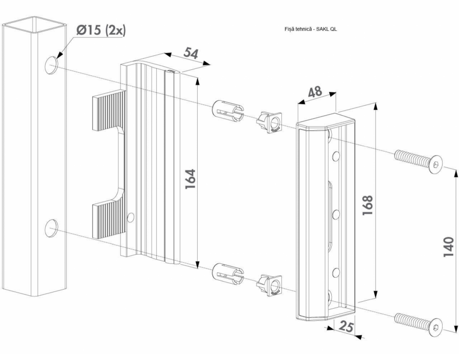 Pagina 1-Opritor industrial din otel inoxidabil - Fisa tehnica LOCINOX SAKL QF Fisa tehnica Romana 