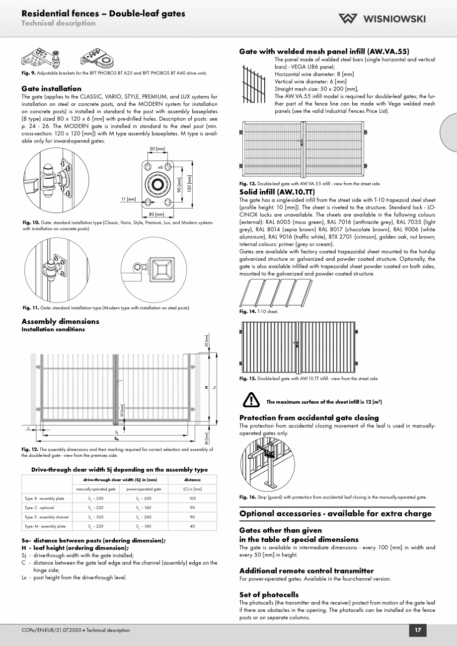 Pagina 5-Porti rezidentiale DECORIO Fisa tehnica Engleza ), RAL 9016 (traffic white), BTX 2701 (crimson),...