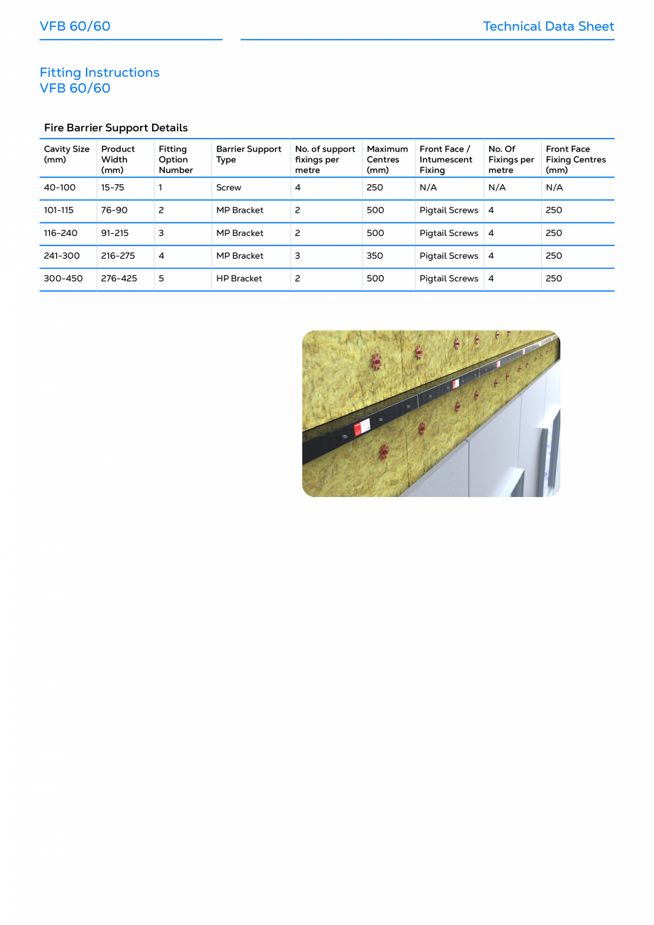 Pagina 5 - Sistem de bariere rezistente la foc TENMAT VFB 60/60 Fisa tehnica Engleza osed to weather...