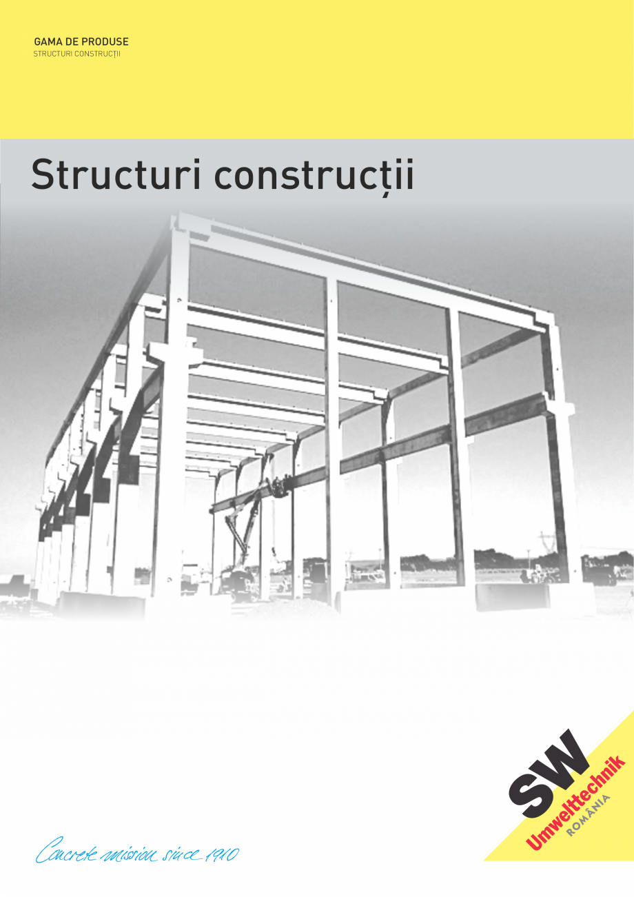 Pagina 1-Structuri constructii SW UMWELTTECHNIK Gulere, Stalpi, Grinzi principale, Grinzi secundare, Pereti...