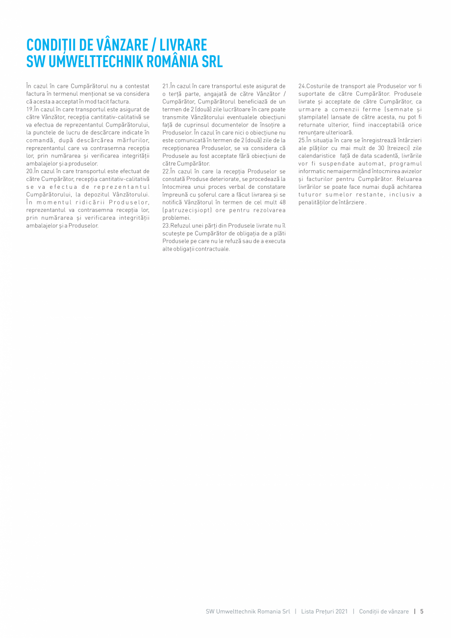 Pagina 6 - Lsta de preturi 2021 - produse SW UMWELTTECHNIK ROMANIA  Catalog, brosura Romana rbante,
...