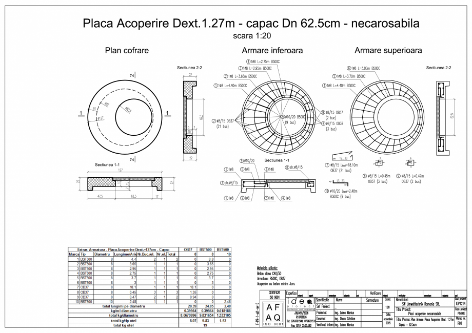 Pagina 1 - CAD-PDF Placa pentru camine PNC D127/62/15 SW UMWELTTECHNIK Detaliu de produs PCC-PNC-PA 