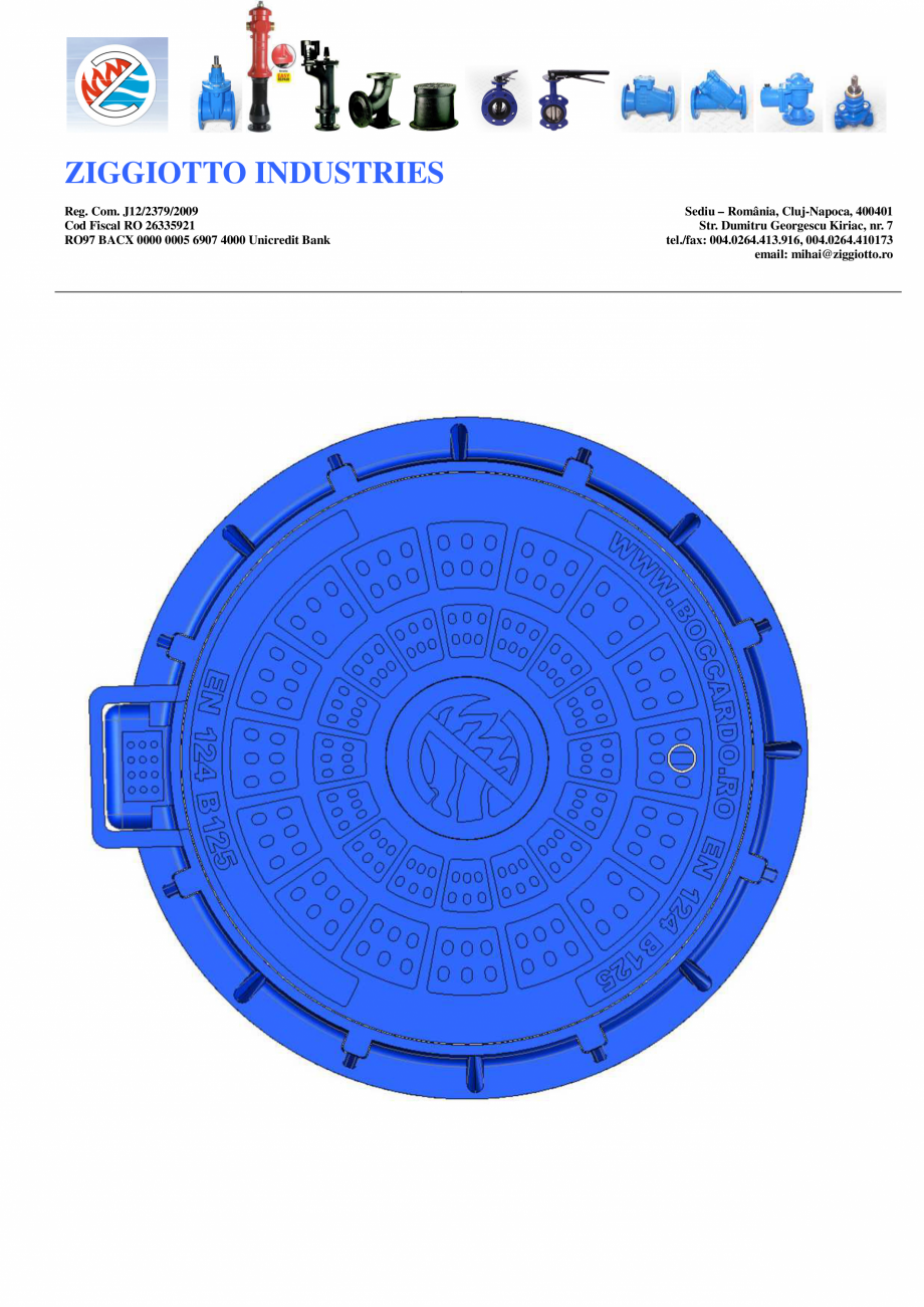 Pagina 3 - Rama si capac compozit - necarosabil - clasa B125 - util 600 mm SW UMWELTTECHNIK...