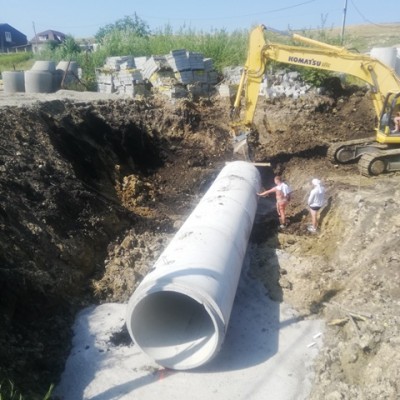 SW UMWELTTECHNIK Canalizare CREIC Cluj-Napoca - tuburi de dimensiuni mari - Tuburi din beton armat pentru