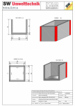 Bazin rectangular BR Di 150/150/150/15 SW UMWELTTECHNIK - 