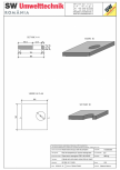 Placa bazin rectangular PBR 180/180/25 SW UMWELTTECHNIK - 