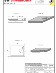 Placa bazin rectangular PBR 230/180/25