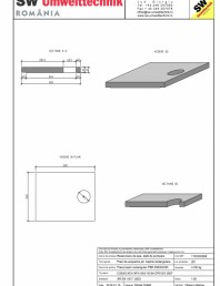 Placa bazin rectangular PBR 290/240/25