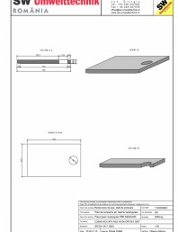 Placa bazin rectangular PBR 390/240/25