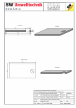 Placa bazin rectangular PBR 440/240/25 SW UMWELTTECHNIK - 