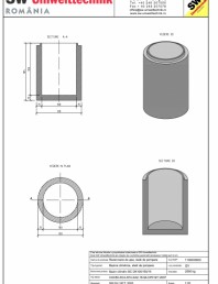 Bazin cilindric BC DN100/150/15