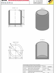 Bazin cilindric BC DN120/150/15