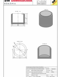 Bazin cilindric BC DN120/100/15