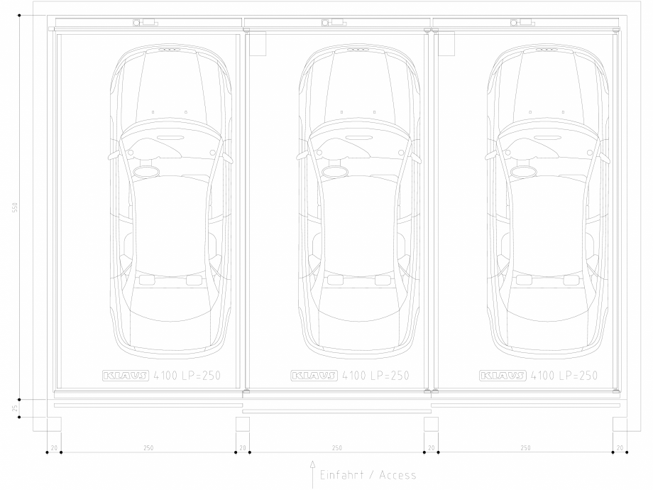 Pagina 1-CAD-DWG Sistem de parcare semi-automat - LP250 DS KLAUS Detaliu de produs TRENDVARIO 4100 