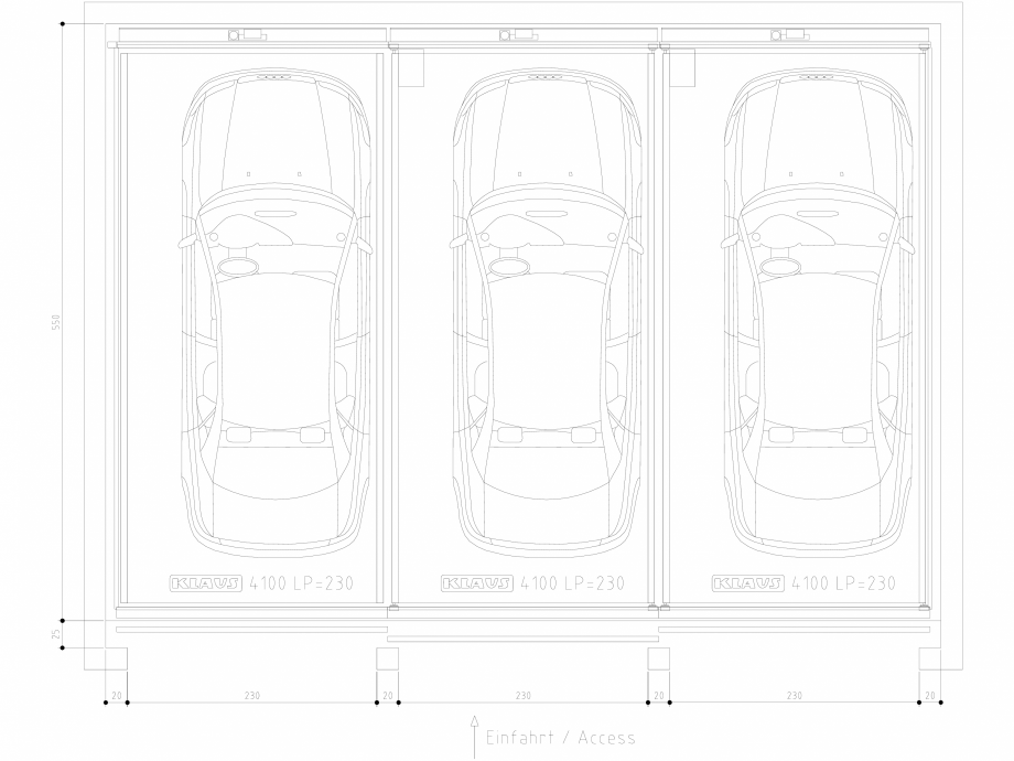 Pagina 1-CAD-DWG Sistem de parcare semi-automat - LP230 DS KLAUS Detaliu de produs TRENDVARIO 4100 