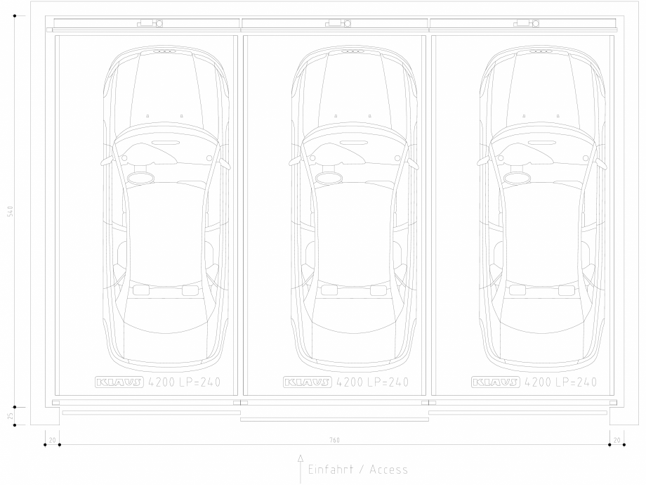 Pagina 1-CAD-DWG Sistem de parcare semi-automat - LP240 DS KLAUS Detaliu de produs TRENDVARIO 4200 