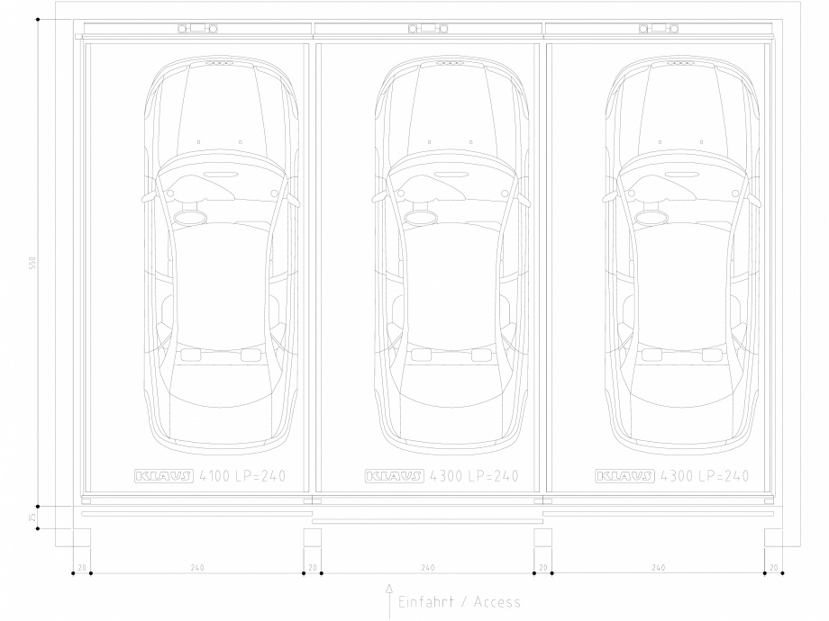 Pagina 1-CAD-DWG Sistem de parcare semi-automat - LP240 DS KLAUS Detaliu de produs TRENDVARIO 4300 