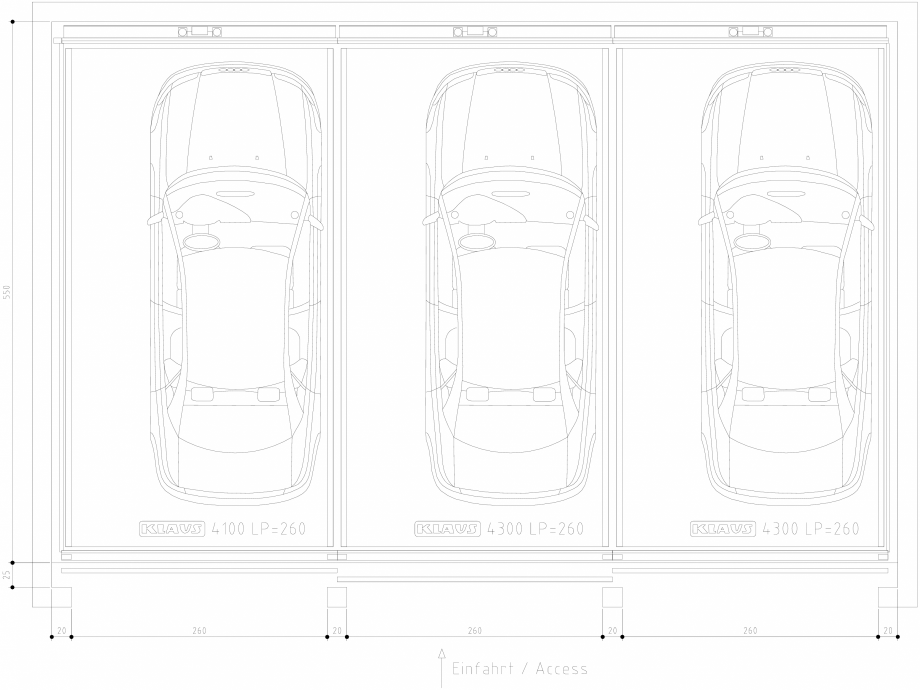 Pagina 1-CAD-DWG Sistem de parcare semi-automat - LP260 DS KLAUS Detaliu de produs TRENDVARIO 4300 