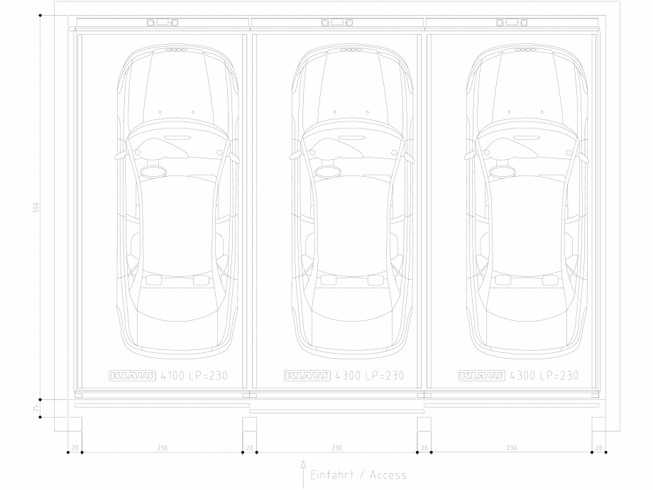 Pagina 1-CAD-DWG Sistem de parcare semi-automat - LP230 DS KLAUS Detaliu de produs TRENDVARIO 4300 
