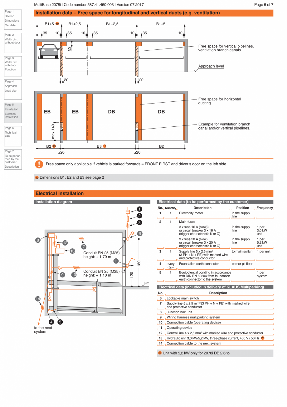 Pagina 5-Sistem de parcare hidraulic KLAUS MULTIBASE 2078i Fisa tehnica Engleza D-88319 Aitrach
Fon +49 (0 ) ...