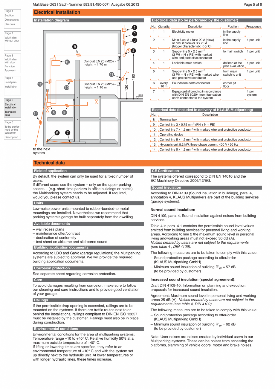 Pagina 5-Sistem de parcare hidraulic KLAUS MULTIBASE G63 Fisa tehnica Engleza by the
customer

EB

Single and...