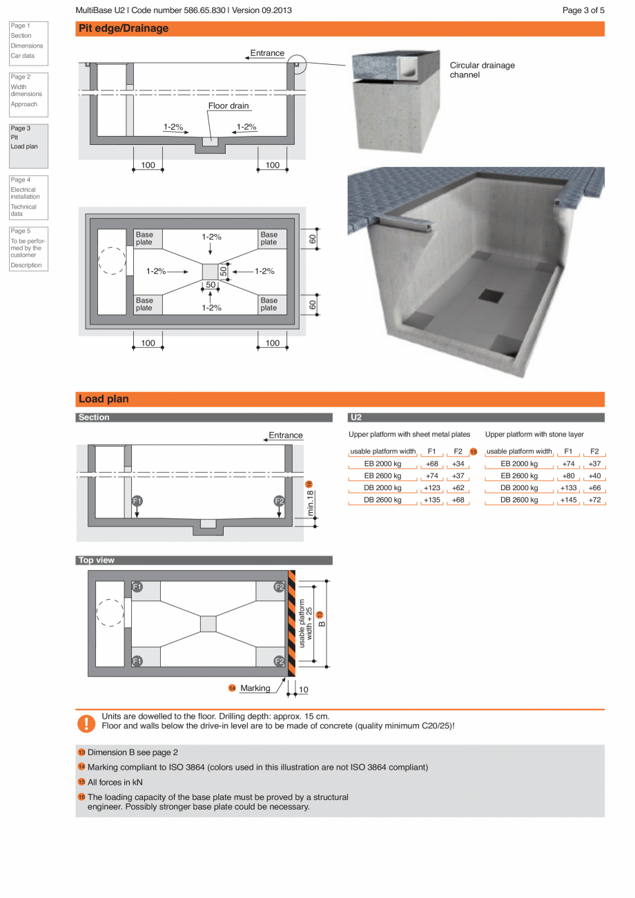 Pagina 3-Sistem de parcare subteran U2 KLAUS MULTIBASE Underfloor Fisa tehnica Engleza  construction....