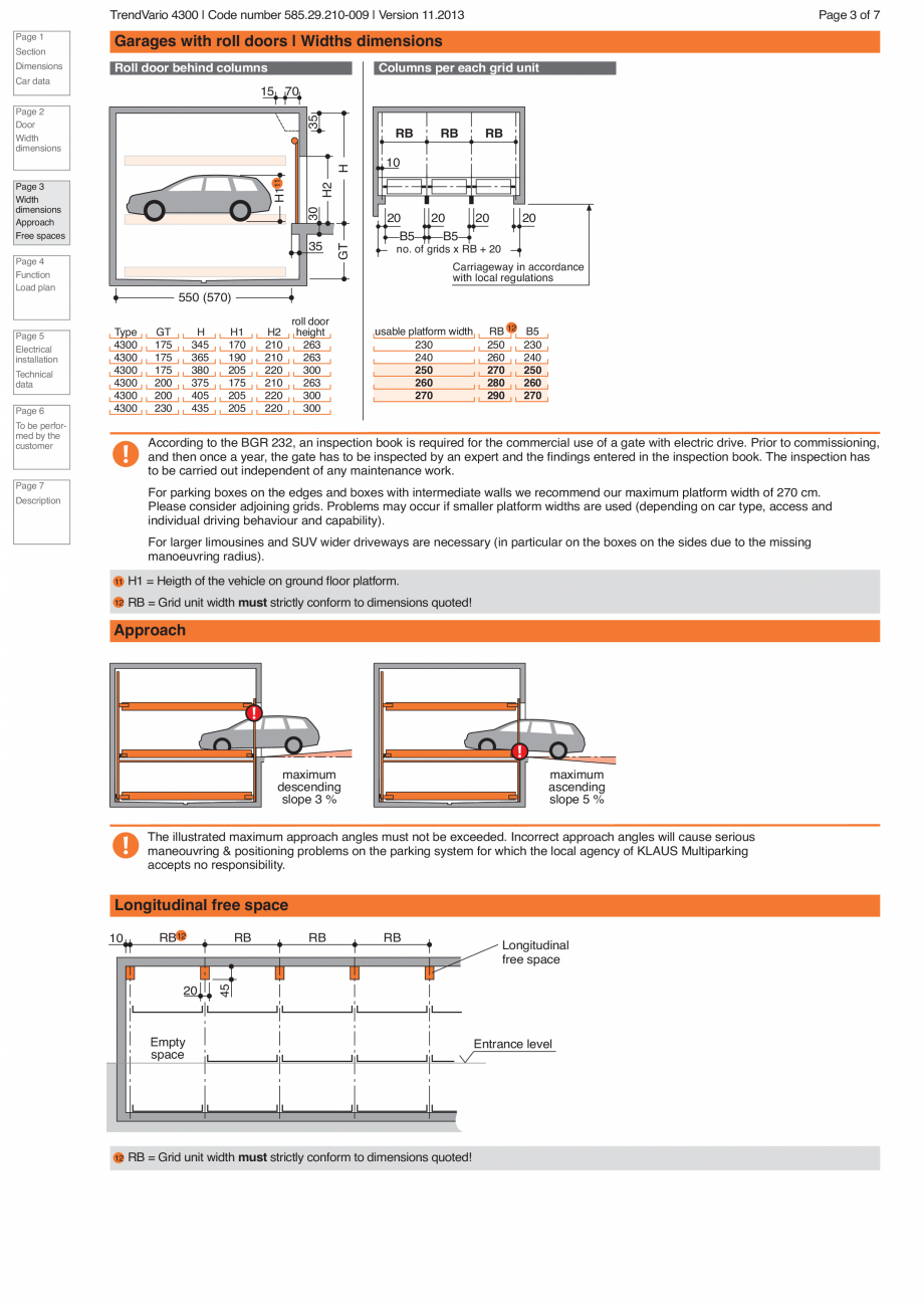 Pagina 3-Sistem de parcare hidraulic KLAUS TRENDVARIO 4300 Fisa tehnica Engleza fact
that the cars keep...