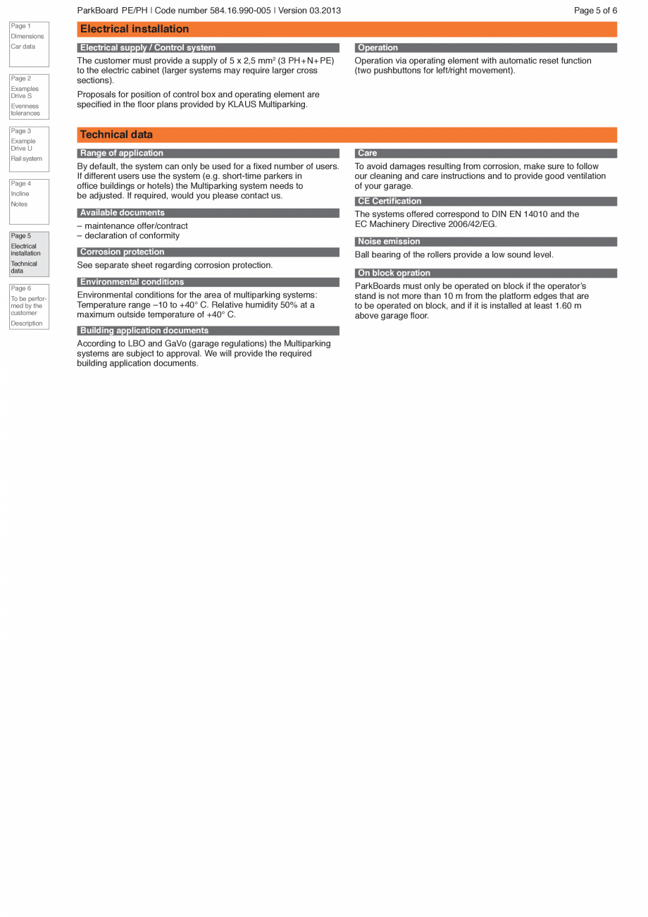 Pagina 5-Platforma pentru parcare KLAUS PARKBOARD PE Fisa tehnica Engleza 

5

6

Vertical measurement as...