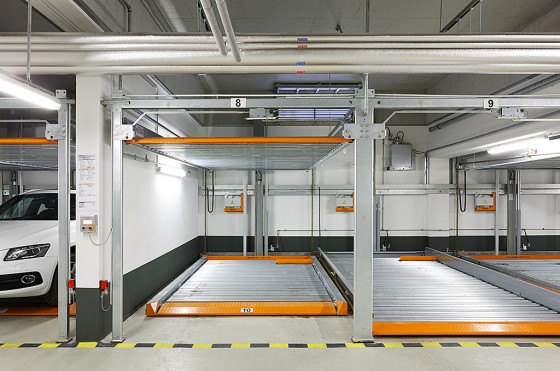 KLAUS Sistem de parcare semi-automat vazut de aproape - Sisteme de parcare automate si semi-automate KLAUS